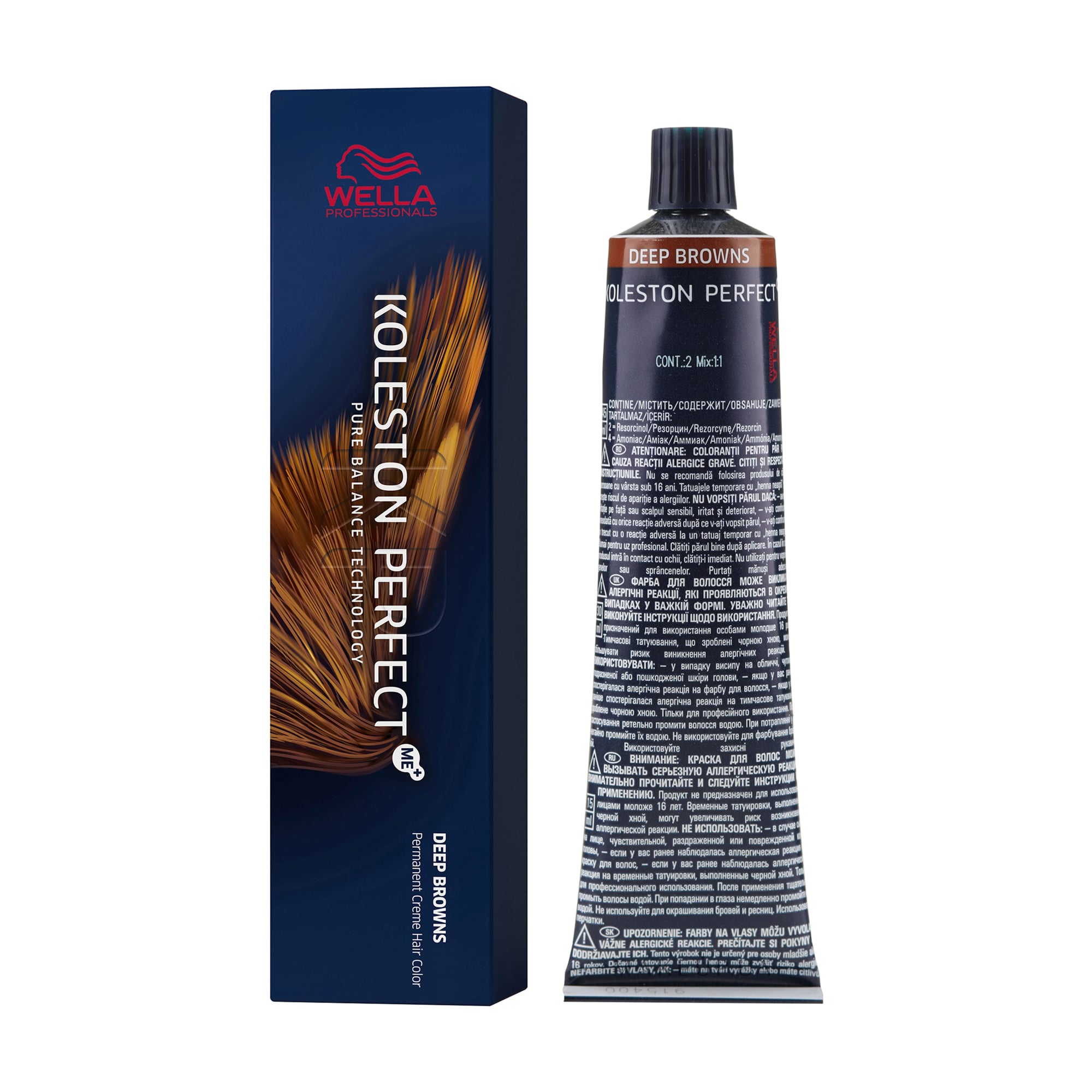 Стійка крем-фарба для волосся Wella Professionals Koleston Perfect Deep Browns, 5/71-грильяж, 60 мл